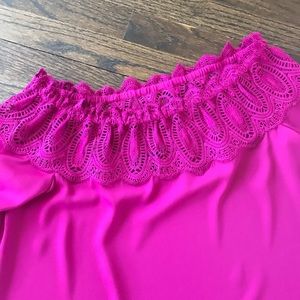 Intermix top with lace